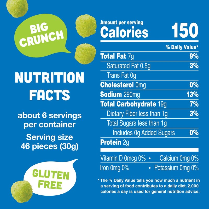 Vlasic Pickle Balls, Dill Pickle Flavored Corn Puffs, 6.5 oz.