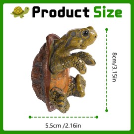 starfa lab Resin Turtle Planter Hanger - Cute Climbing Tortoise Flower Pot Hugger for Indoor Outdoor Garden Decor Animal Planters Vase Terrarium Yard Ornaments