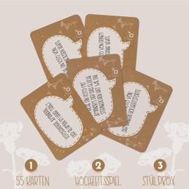 Sophies Kartenwelt Wedding Game Selfie - 55 Postcards with Funny Photo Tasks - Wedding Gift and Creative Alternative to Guest Book - Creative Game for Guests