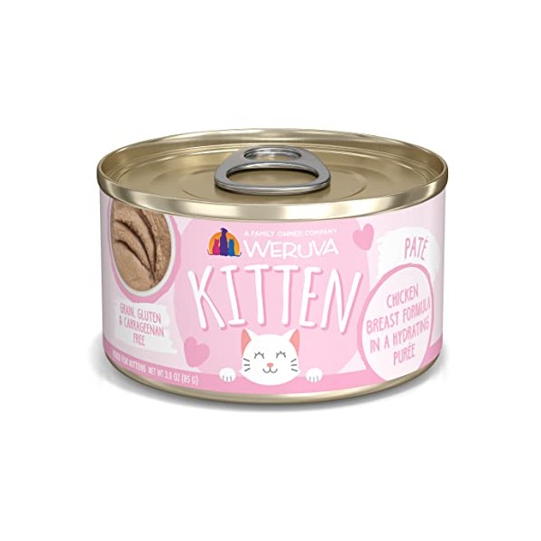 Weruva Kitten, Chicken Breast Formula in a Hydrating Purée, 3oz