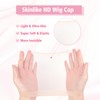 Vlasy Skinlike HD Wig Cap, 2pcs Invisible and Transparent Wig