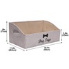 Geyecete Foldable Fabric Trapezoid Organizer Boxes - Collapsible Dog Toy