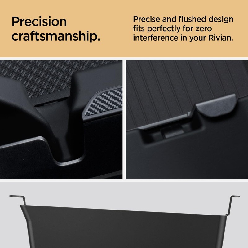 Spigen Console Organizer Tray (Carbon Edition) Designed for Rivian R1T