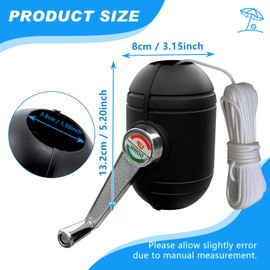 Colcolo Patio Umbrella Accessories Crank Handle, Garden Parasol Crank Handle, Table Umbrella Accessories Heavy Duty Replace Replacement Holder For Outdoor Picnic Balcony Pool Parasol Deck Diameter, A