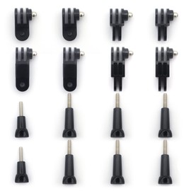 Vcufflinks 16 PCS 3-Way Pivot Arm Assembly Extension Kit for GoPro Hero 10/9/8/7/(2018)/6/5 Black,Session 5/4,Hero 3+,DJI Osmo Action,AKASO/Campark/YI Action Camera