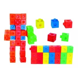 Hacer y Aprender Cubos Educativos Direccionales 100 Pzas, Plástico Didáctico