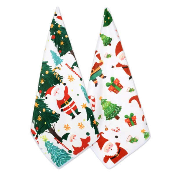 VIVOTE Microfibre Christmas Towels, Super Absorbent Guest Towel, Multifunctional Drying