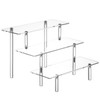 HENABLE Clear Acrylic Perfume Display Stand Organizer, 3 Tier Cupcake