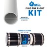 Fernco QwikFix Broken Pipe 3" Coupling Repair Kit for Plastic,