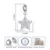 Philip Jones Star Charm Created with Zircondia® Crystals