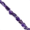 Natural Zambian Amethyst Gemstone Full Beaded Nuggets Choker Bangle Bracelets