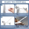 Blulu 25 Sets 5" Aluminum Roof Gutter Hanger with Straps