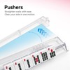 Clear Mahjong Racks with Pushers, Non-Slip Set of 4 Mahj