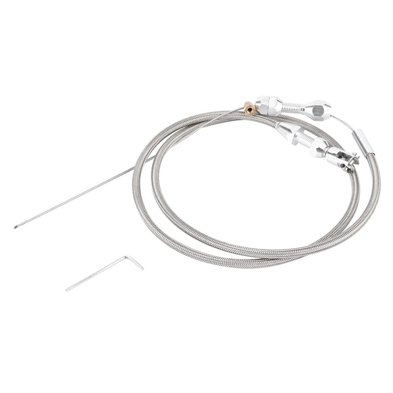 36in Stainless Steel Braided Throttle Gas Cable Wire Fits for