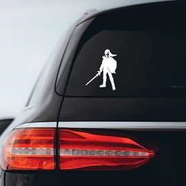 Link Shield and Sword Sticker Decal Notebook Car Laptop 3" x 5" (White)