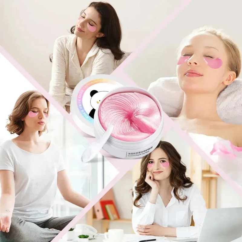 🔥 60 pares parches para ojos máscaras de colágeno de
