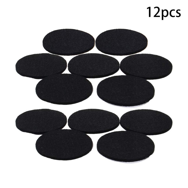 MroMax 60mm Diameter Round Self Stick Anti-scratch Felt Pads Furniture