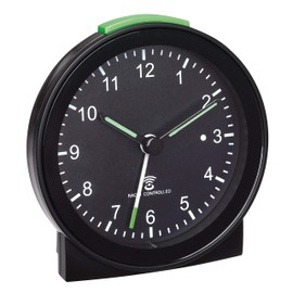 TFA Dostmann Analoger Funk-Wecker, Kunststoff, schwarz, (L) 81 x (B) 31 x (H) 84mm