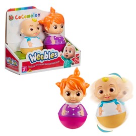 WEEBLES, 2 Figures Cocomelon, Culbuto, Toy for Children from 1 Year, Giochi Preziosi, WEC022