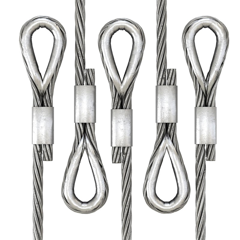 uxcell 20Pcs Aluminum Crimping Loop Sleeve for 3/8" Diameter Wire