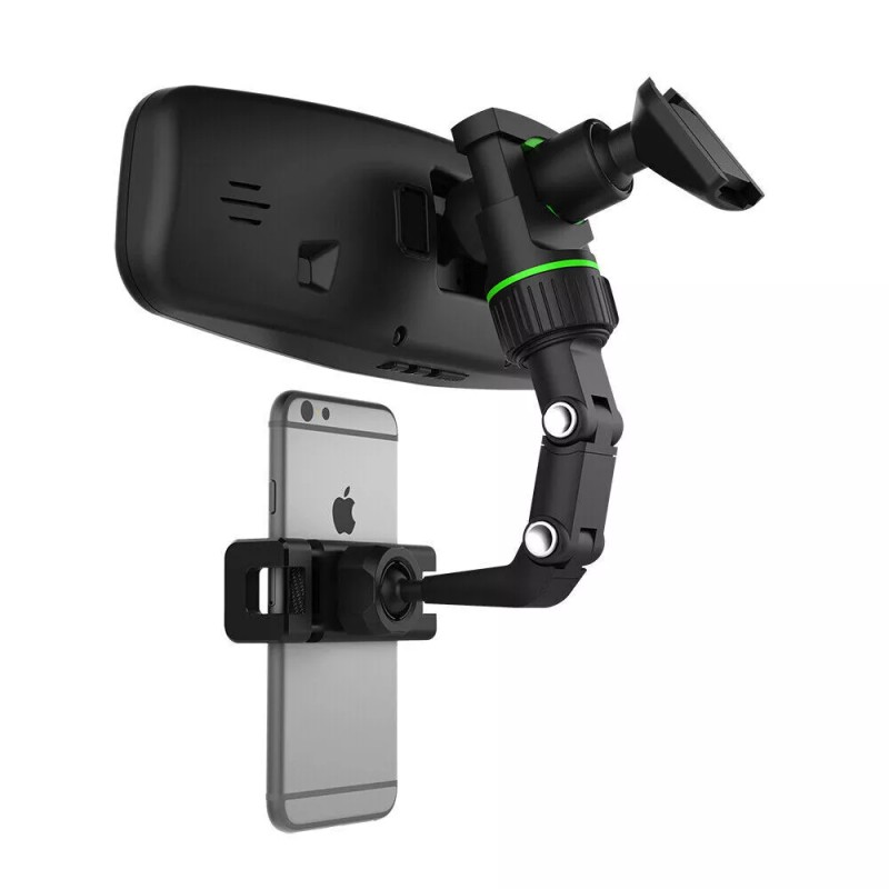 Unbranded 360° Car Rearview Mirror Rotation Adjustable Phone Holder Mount