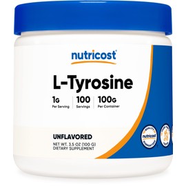 Nutricost L-Tyrosine Powder 100 Grams (100 Servings) - 1G per Serving