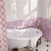 VaryStyle Gradient Pink Backsplash Tile Peel and Stick Wall Tiles