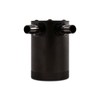 Mishimoto MMBCC-CBTWO-BK Compact Baffled Oil Catch Can, 2-Port, Black