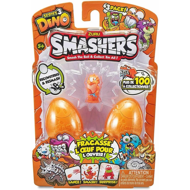 Zuru Toys Unknown Smashers Series 3 Dino 3 Figure Pack