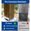 vikofan 4 PCS 6x6 Post Base for Concrete, Heavy-Duty Electro-Galvanized