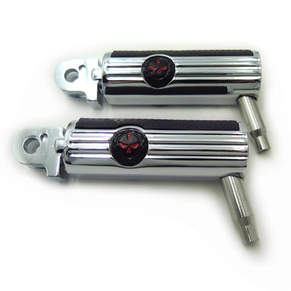HONGK Skull Defiance Footpeg footpegs For 2004-2014 Triumph Rocket Ⅲ