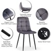 Homedot Dining Chair Set of 4,Modern Home Chair Upholstered Velvet