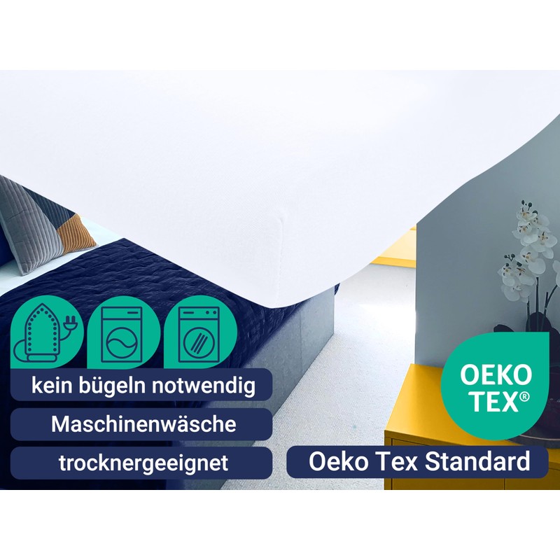 Marie´s Home Pack of 2 Pillowcases for Neck Support Pillow,