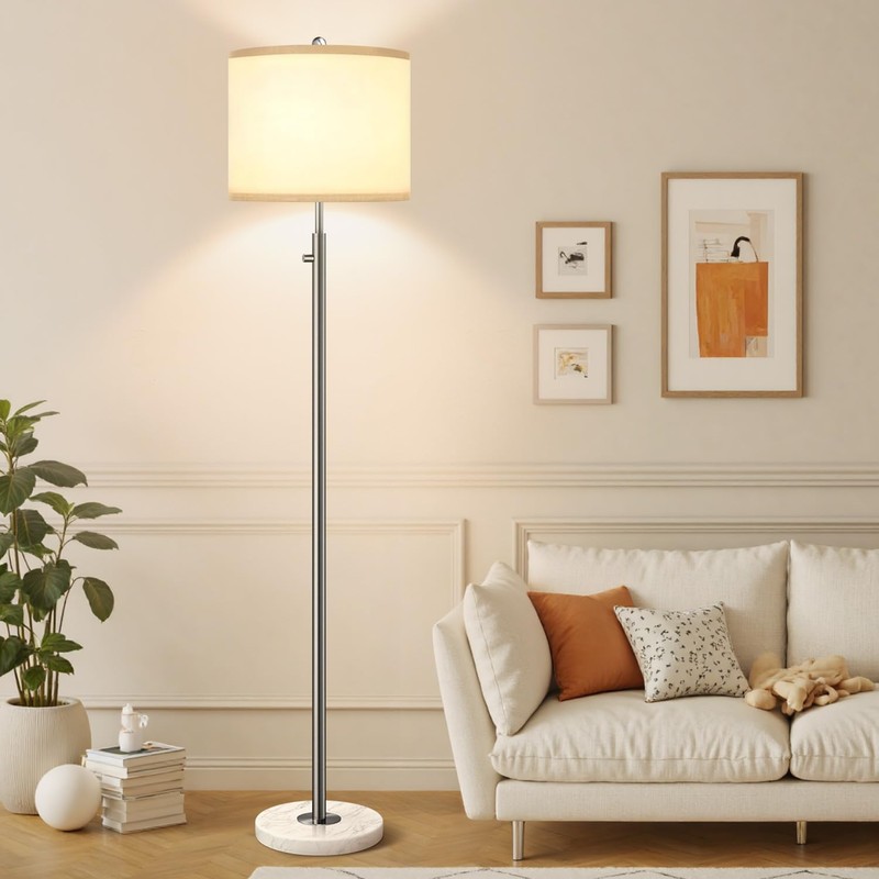 【Upgraded】 Dimmable Floor Lamp for Living Room, 11W LED Bulb