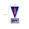 Pro-Graphx Master Safety Disconnect Switch Decal- Racing Kill Switch Sticker