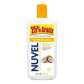 Nuvel Crema Corporal Protección Intensa con Aceite de Coco, 750 ml