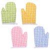 Kichvoe 2pcs Kids Oven Mitts Children Small Gloves Cute Heat