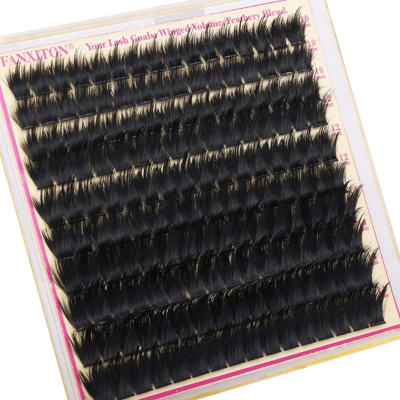 Volume Lash Clusters with Spiky Short Lash Clusters 300D Eyelash