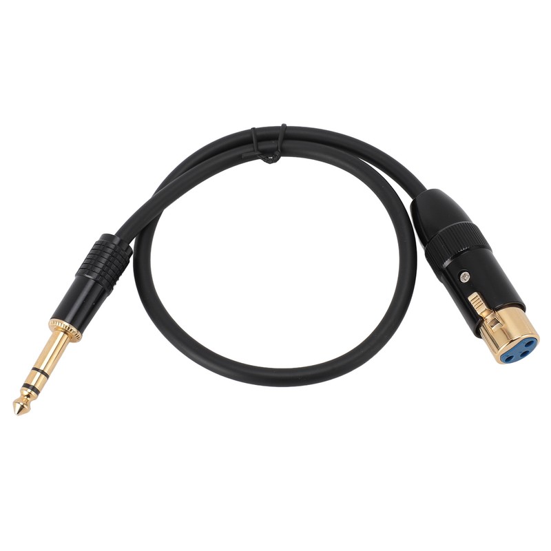 XLR to 6.35mm Cable Female to Male Gold Plated XLR
