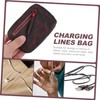 Operitacx Cable Organizer Bag Compact Earphone Cable Storage Case for