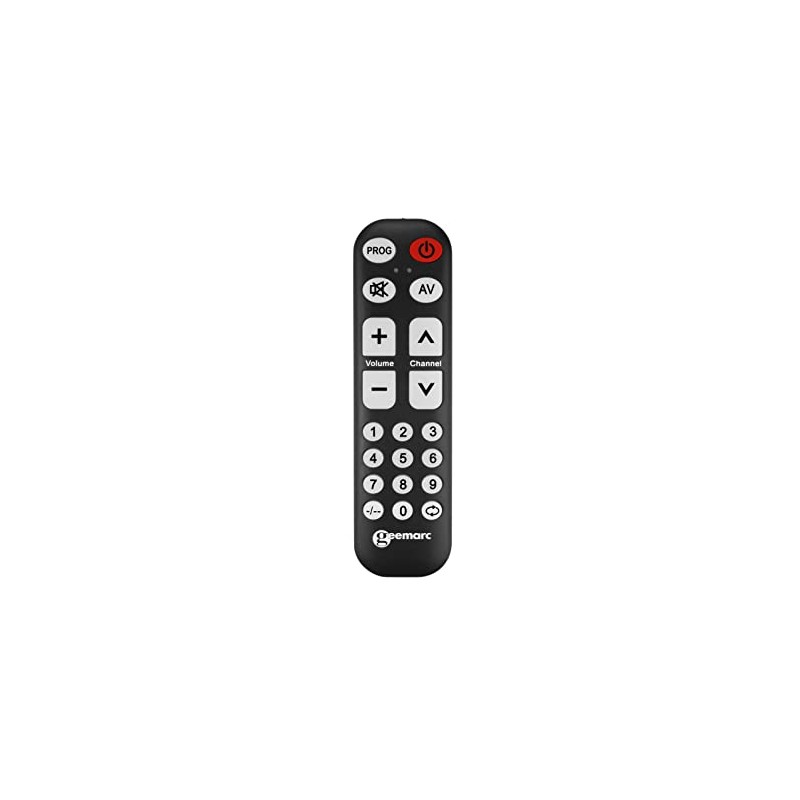 Geemarc TV1 - Easy-to-use Universal Remote Control with 19 Programmable