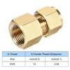 uxcell Compression Tube Fitting G3/8 Female Thread x 10mm Tube