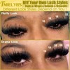 TMIELYBS Fluffy Lash Clusters Kit 16-22mm Long Cluster Eyelash Extensions