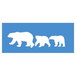 EZ-STIK Polar Bear Family *I846* 8.5" Wide Sticker Decal