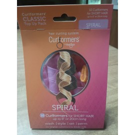 Curlformers SPIRAL 10 Pack For  Short Hair Up To 8"  NO HEAT CURLERS NEW