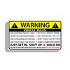 Real Sticky Vehicle Sticker Safety Warning Rule Window Graphic Bumper