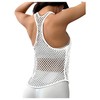 SweatyRocks Women's Racerback Workout Tank Tops Fishnet Sleeveless Athletic Yoga