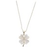 SHOWERORO Four-leaved Necklace Premium Opal Pendant All- Jewelry Charm for