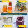 Keketin 3 oz Honey Jars,30 Pack Hexagonal Glass Jars with