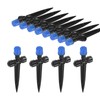 M METERXITY 12-Pack Drip Irrigation Emitters, 5"/13mm Drippers with Stake